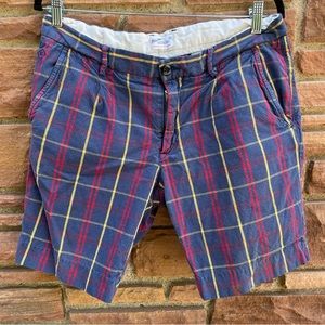 GANT Rugger Madras Shorts Mens W34 Prep Ivy Style Oxford Cloth Lining J Press